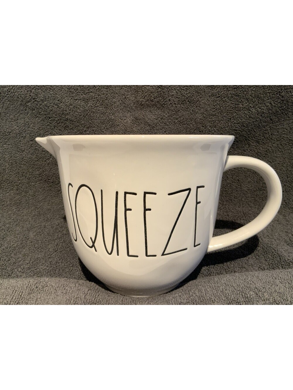 Rae Dunn 20oz. Farmhouse Style ‘SQUEEZE’ Juicer/Pitcher by Magenta